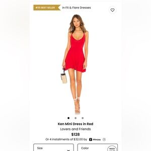 Lovers + Friends Red Mini Dress